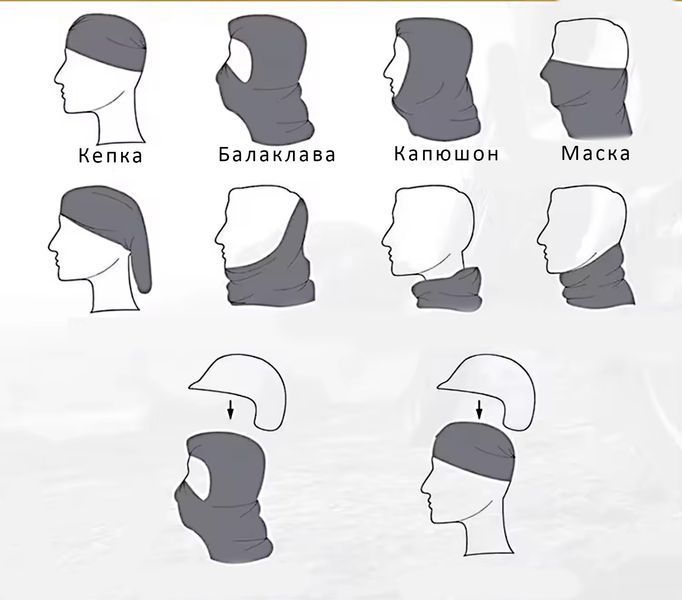 Полнолицевая дышащая маска балаклава для велоспорта, мотоциклетный подшлемник с сеткой для носа и рта черный