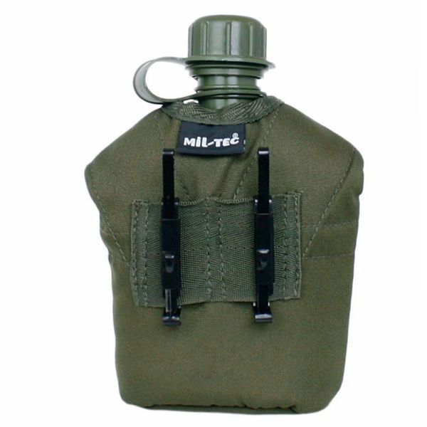 Фляга з підсклянником та чохлом  0,95 л. US Olive 14506001  4