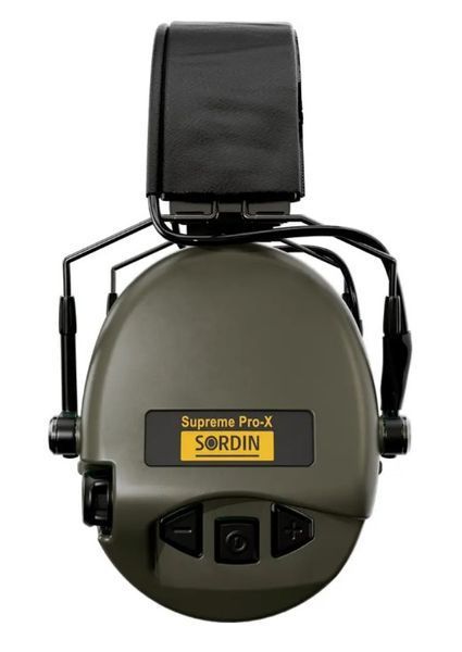 Активні навушники Sordin Supreme Pro-X SFA (31 dB) зі шкіряним оголов'ям green 74502-06-S 4
