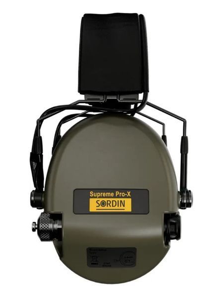 Активні навушники Sordin Supreme Pro-X SFA (31 dB) зі шкіряним оголов'ям green 74502-06-S 5
