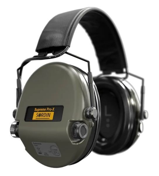 Активні навушники Sordin Supreme Pro-X SFA (31 dB) зі шкіряним оголов'ям green 74502-06-S 3