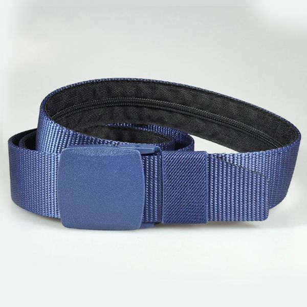 Ремінь для прихованого носіння грошей 120 см. blue