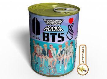 Консервовані Шкарпетки BTS - Оригінальний Подарунок A.R.M.Y. - З Ароматом Ванілі CSBTSMWRU фото