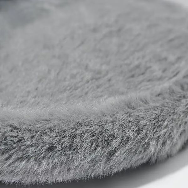 Меховые наушники на  затылок серые 16576 фото