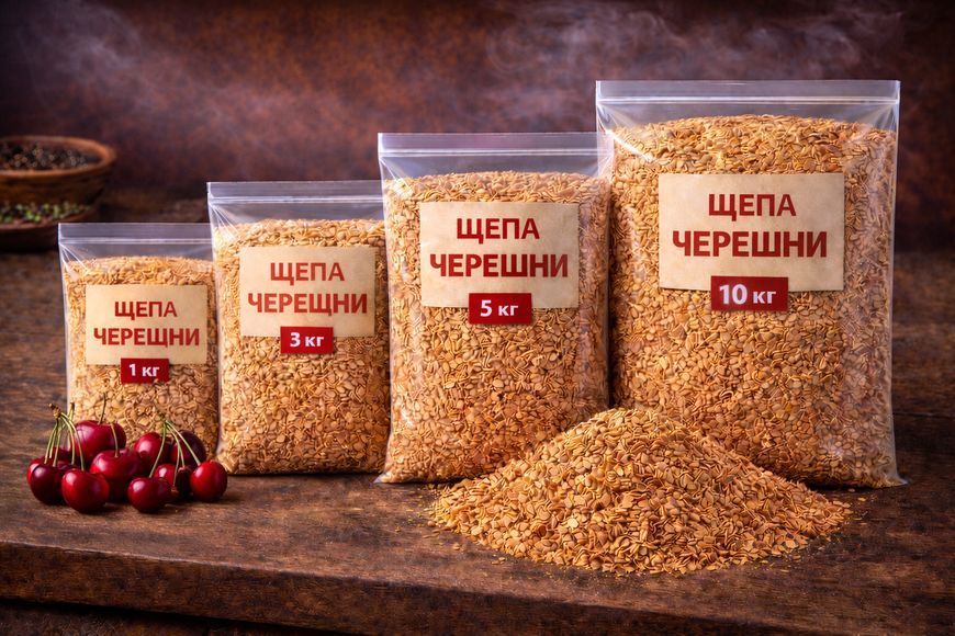 SMOK Тріска для копчення на грилі Черешня 10кг (4&times;6&times;3 мм) 162541 фото