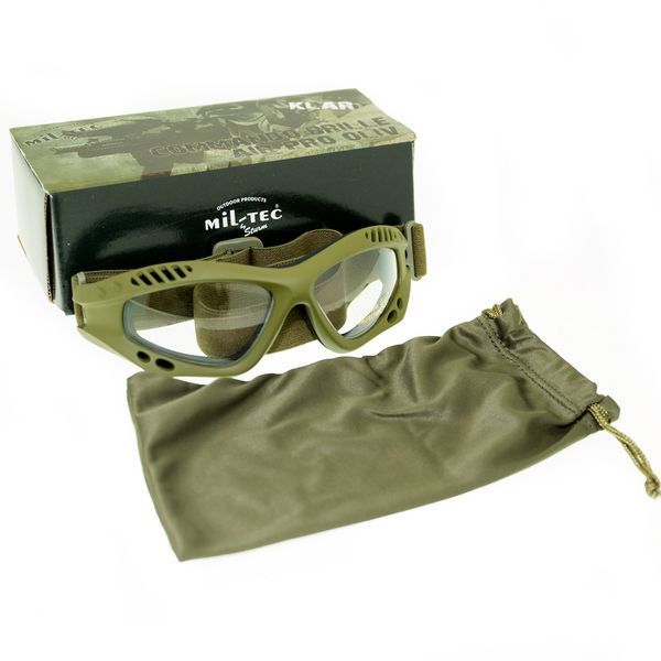 Окуляри Mil-Tec Air Pro Olive Clear 15615401 5