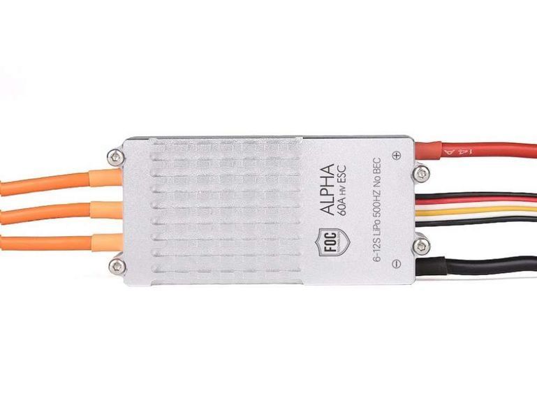 Регулятор скорости ALPHA 60A 12S V1.2 FOC для мультикоптеров (ALPHA ESC) T-Motor tm17 фото