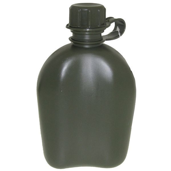 Фляга MFH США 1 л с чехлом Olive 33213B фото