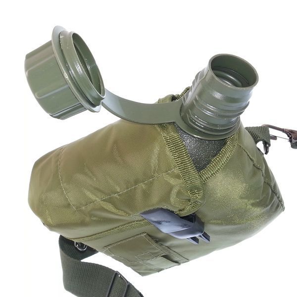 Фляга Mil-Tec 1,9 л. у чохлі та ременем Olive 14510001 9