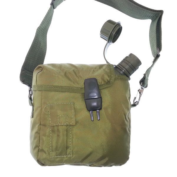 Фляга Mil-Tec 1,9 л. у чохлі та ременем Olive 14510001 2