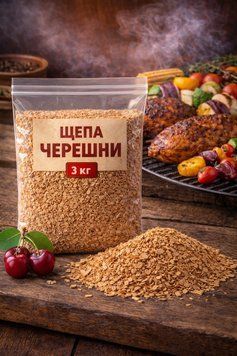 SMOK Тріска для копчення на грилі Черешня 3кг (6х12х3 мм) 162544 фото