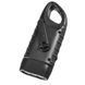 Фонарь светодиодный динамо+солнечная батарея, карабин Black LS-015-3 x 0,5W 15319 фото 2