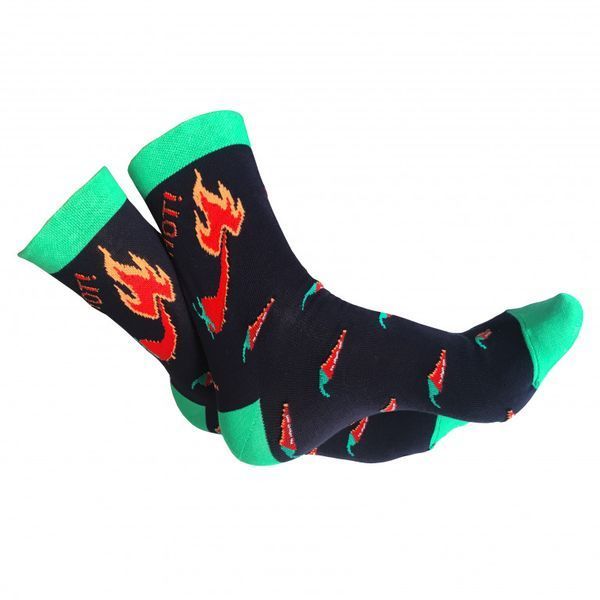Canned Gifts - 1 Pair Quality Hot pepper Men's Cotton Socks - The Real Man Socks Funny Hilarious Gag Items Gifts for Guy - Prank Fun Things Gift Idea For Him - Quirky Useful Christmas , Birthday Gifts and Present 650181561816 CSRMEN1P фото