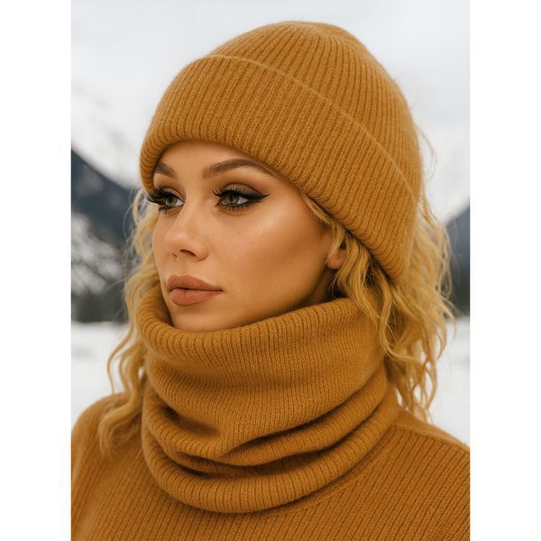 Баф зимовий з хутром (кориця)