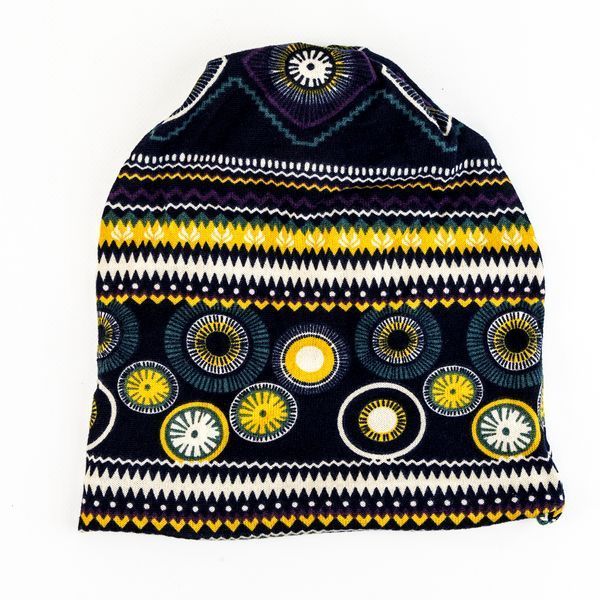 Шапка біні beanie мультифункціональна повязка баф різнокольорова весняна 16646 фото