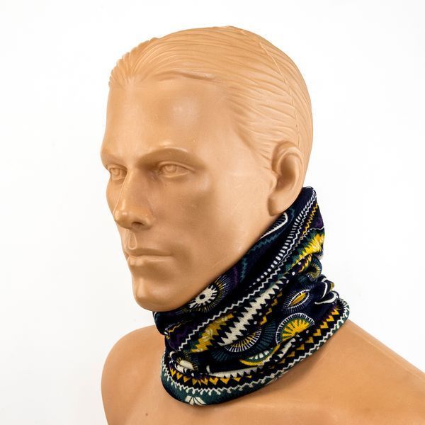 Шапка біні beanie мультифункціональна повязка баф різнокольорова весняна 16646 фото