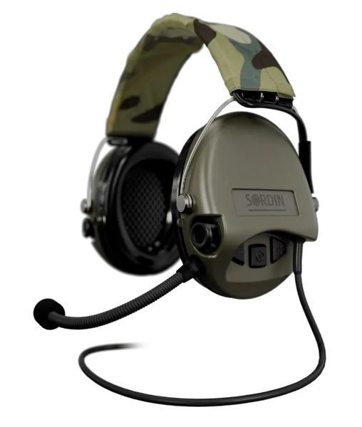 Активні навушники Sordin Supreme MIL CC Гарнітура (Верхній тримач) green 75332-06-S 2