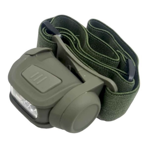 Фонарик налобний KOMBAT UK Predator Headlamp II оливковий, kb-phl-olgr 15025 фото