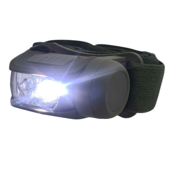 Фонарик налобний KOMBAT UK Predator Headlamp II оливковий, kb-phl-olgr 15025 фото