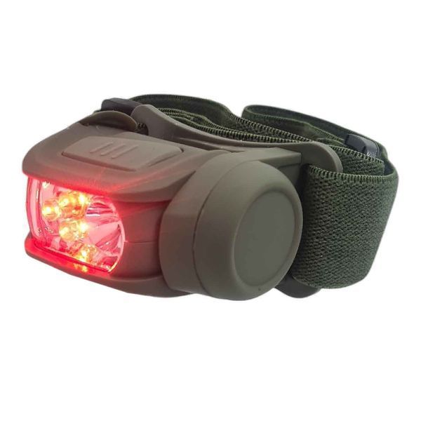 Фонарик налобний KOMBAT UK Predator Headlamp II оливковий, kb-phl-olgr 15025 фото