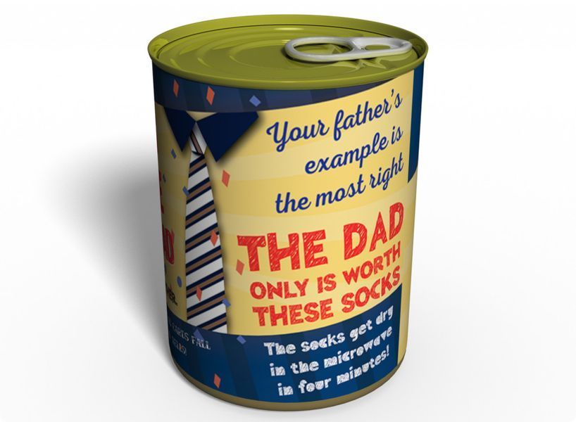 Canned Gifts - Best Dad Socks Gag Gifts for Dad - 1 Pair Quality Hot pepper Man Cotton Socks - Fun Father's Day Gift Idea - Funny Quirky Useful Gifts and Present for Dad for Christmas and Birthday 650181561823 CSOTBDENPS фото