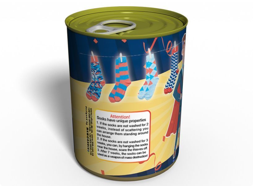 Canned Gifts - Best Dad Socks Gag Gifts for Dad - 1 Pair Quality Hot pepper Man Cotton Socks - Fun Father's Day Gift Idea - Funny Quirky Useful Gifts and Present for Dad for Christmas and Birthday 650181561823 CSOTBDENPS фото