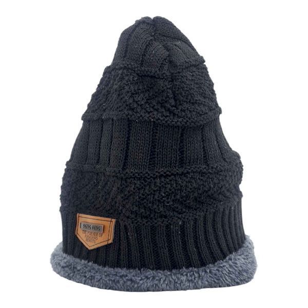 Зимова шапка біні beanie (Black) 16254 фото