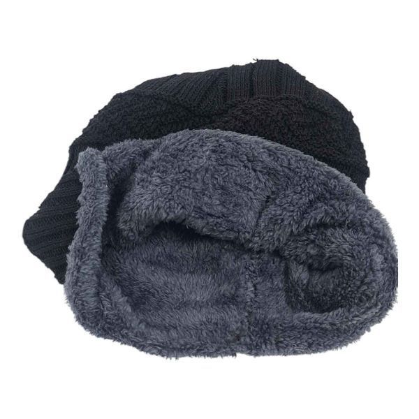 Зимова шапка біні beanie (Black) 16254 фото