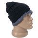 Зимова шапка біні beanie (Black) 16254 фото 4