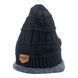 Зимова шапка біні beanie (Black) 16254 фото 3