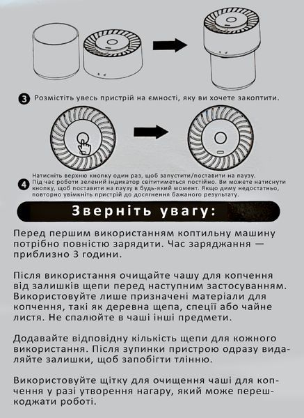 Набор для копчения виски с эл.поджигом щепы TP-20