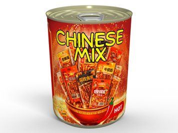 Китайский Консервированный Микс - Настоящие Китайские Снеки Для Ваших Вкусных Вечеров, Банка Китайских Снеков  CHINAMIX3 фото
