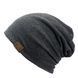 Шапка біні beanie FS весняна в'язана на тонкій підкладці темно-сірий колір 16670 фото