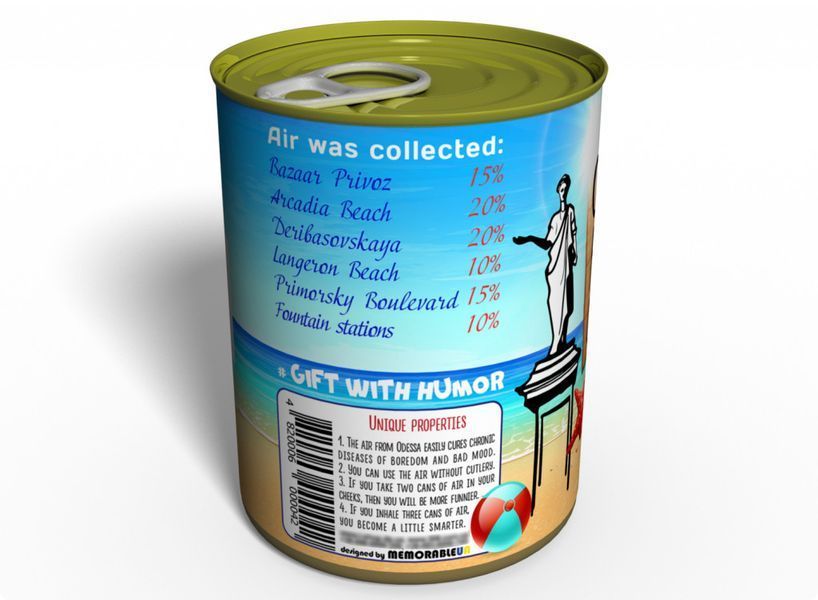 Canned Air From Odessa - Unique Gift From Ukraine CAOEN фото