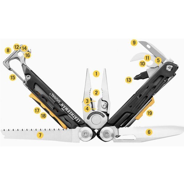Мультитул Leatherman Signal Black в чехле 832586 фото