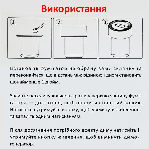 Набір для копчення віскі з ел. підпалом тріски BL-51
