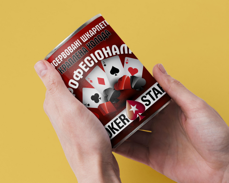 Консервированные Носки И капленая Колода Профессионала Poker Stars - Подарок Игроку CSEGMWPOKUA фото