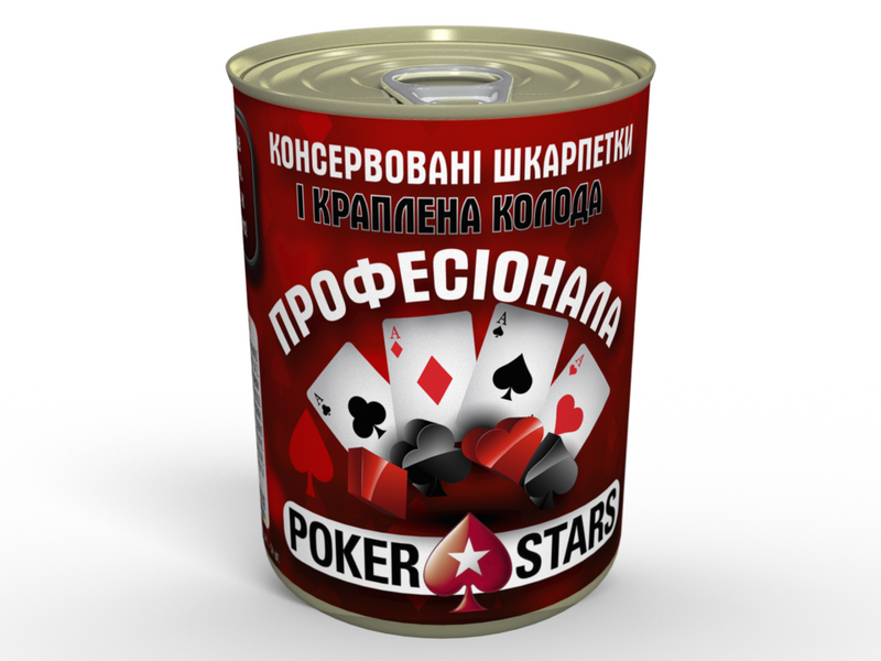 Консервированные Носки И капленая Колода Профессионала Poker Stars - Подарок Игроку CSEGMWPOKUA фото