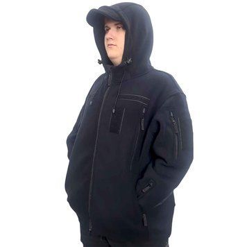 Кофта флісова з капюшоном (вороняче крило) М-ТМ 16586 1