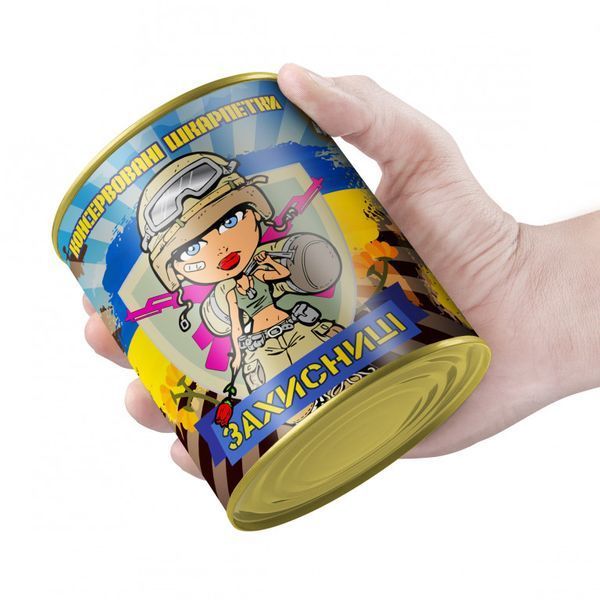 Консервовані Шкарпетки Захисниці України - подарунок на 14 жовтня - подарунок для жінці CSDUW фото