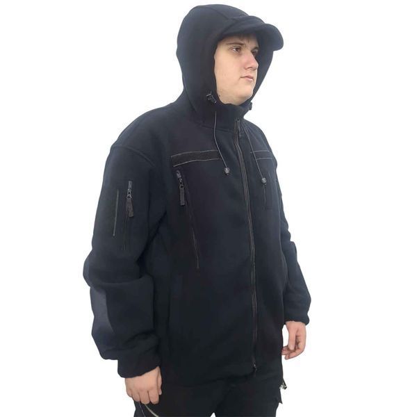 Кофта флісова з капюшоном (вороняче крило) М-ТМ 16586 7
