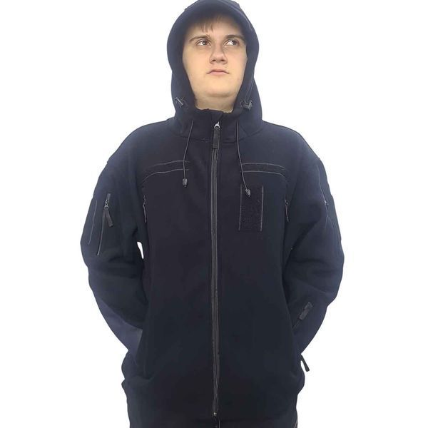 Кофта флісова з капюшоном (вороняче крило) М-ТМ 16586 4
