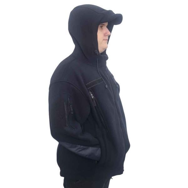 Кофта флісова з капюшоном (вороняче крило) М-ТМ 16586 2