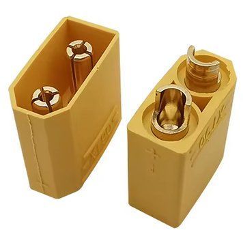 Роз'єм XT90 для акумулятора RC Lipo XT90E-FC (розетка тато без кришки)