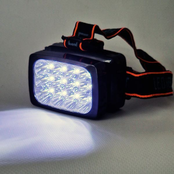 Налобный фонарь Yajia (12 светодиодов LED)  YJ-1837 фото