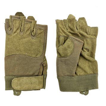Рукавички Mil-Tec без пальців Army Fingerless Olive 12538501-S 1