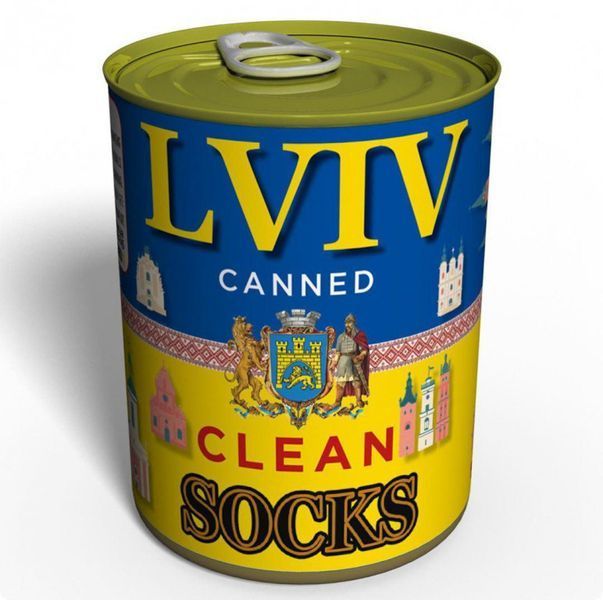 Canned Clean Socks From Lviv - Оригинальный Сувенир CSCSLUA фото