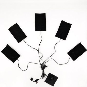 Нагрівальні елементи Для Одягу USB (5 Штук), Black