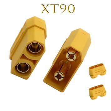 Разъем XT90 для аккумулятора RC Lipo (комплект вилка+розетка)