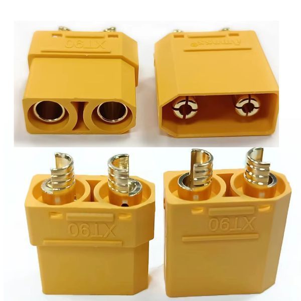 Разъем XT90 для аккумулятора RC Lipo (комплект вилка+розетка)